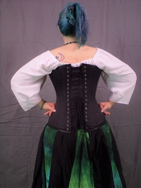 Sweetheart Corset- Black Brocade