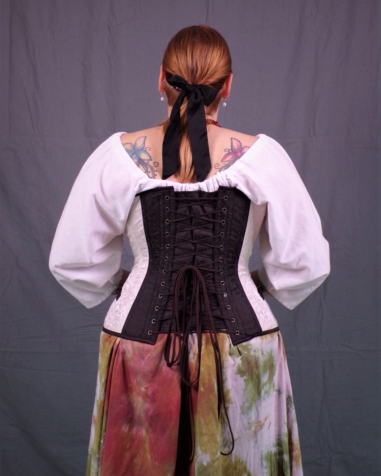 Sweetheart Corset- Ivory Brocade