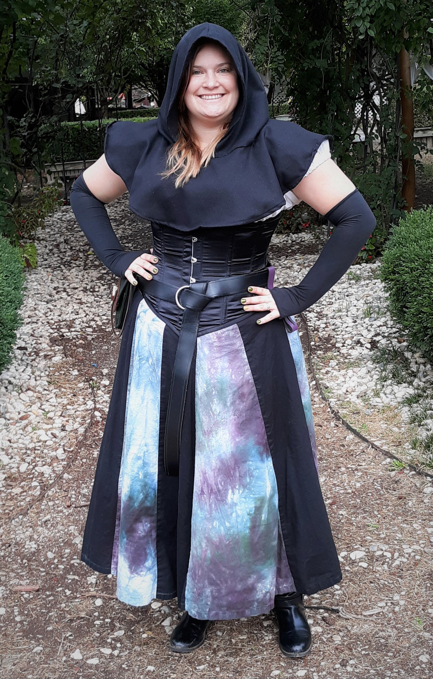 Long Skirt Linen- Black Sorcery
