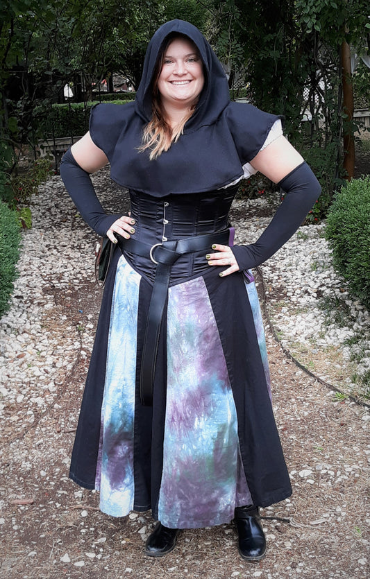 Long Skirt Linen- Black Sorcery