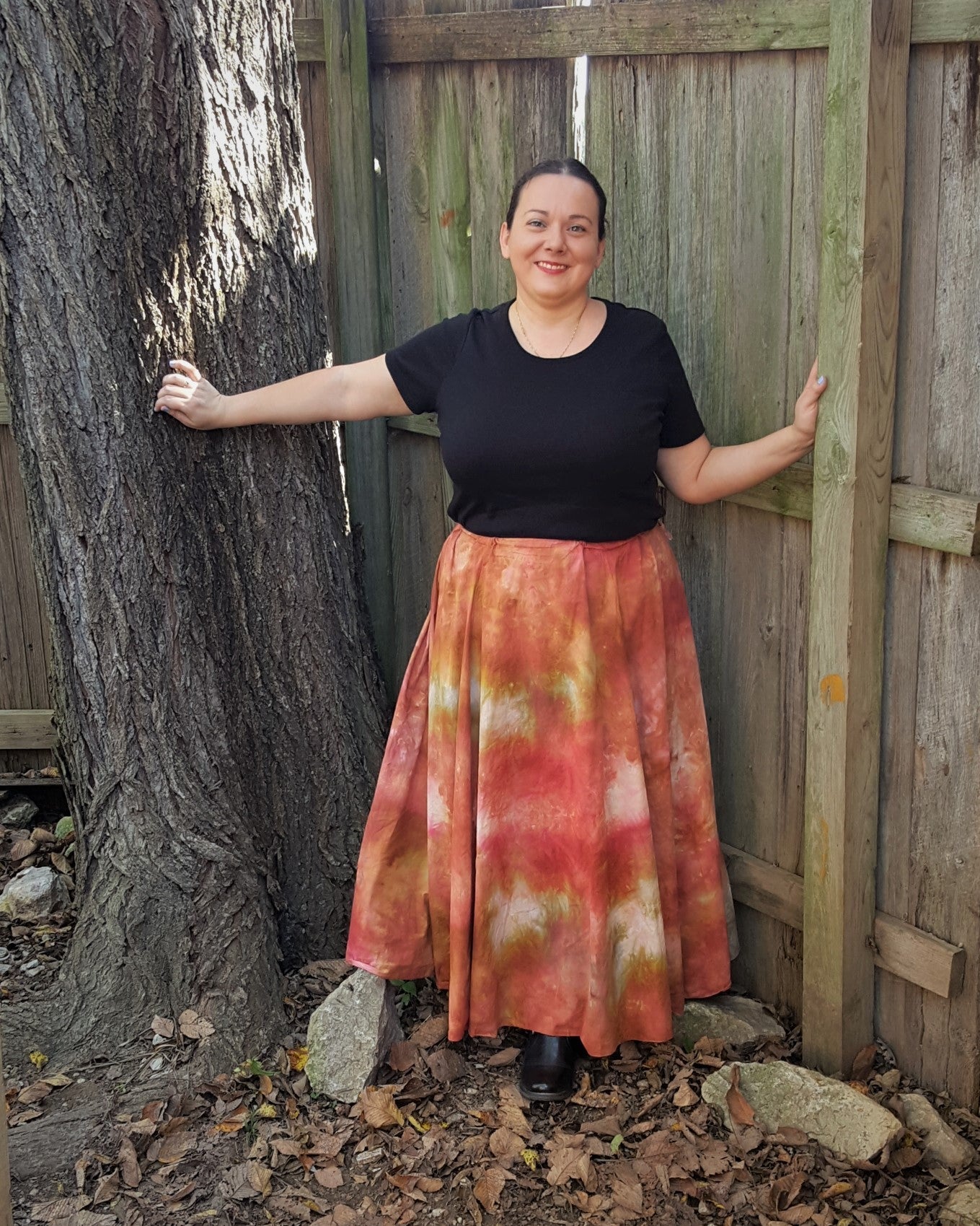 Long Skirt Linen- Autumn's Glory