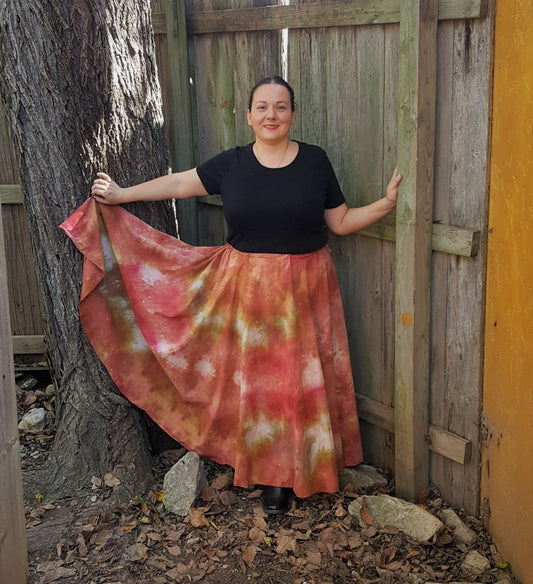 Long Skirt Linen- Autumn's Glory