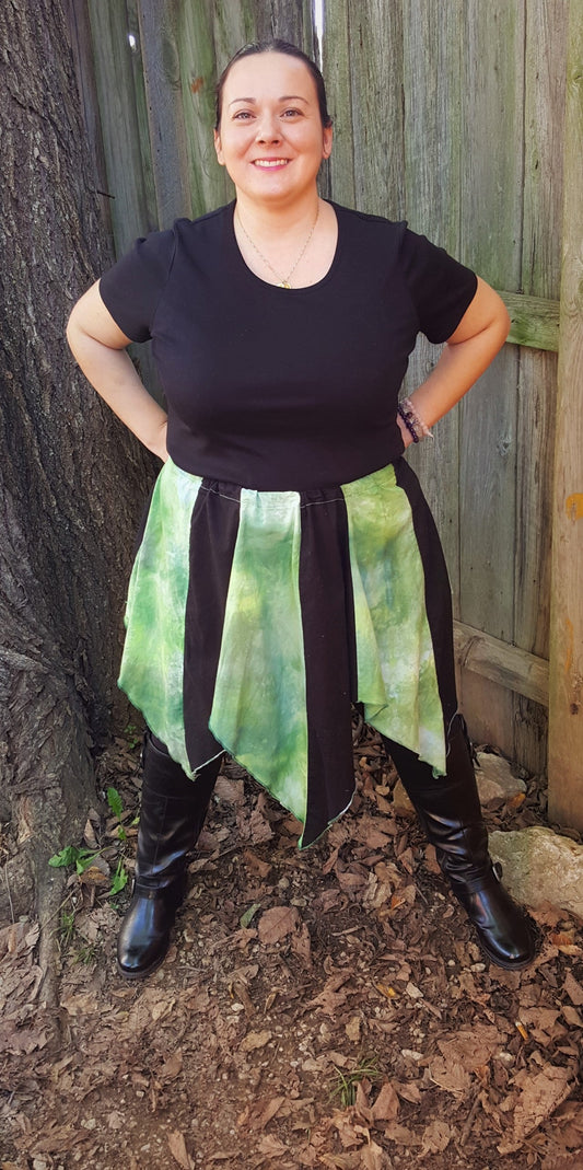 Short Skirt Black Malachite
